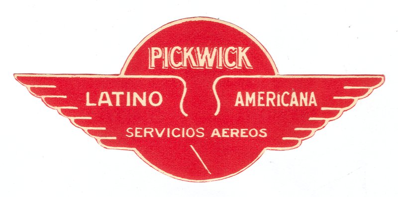 Air vintage travel label - pickwick