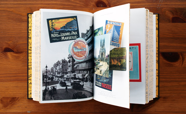 世界之旅》一书的图片--来自加斯顿-路易-威登收藏的复古酒店标签